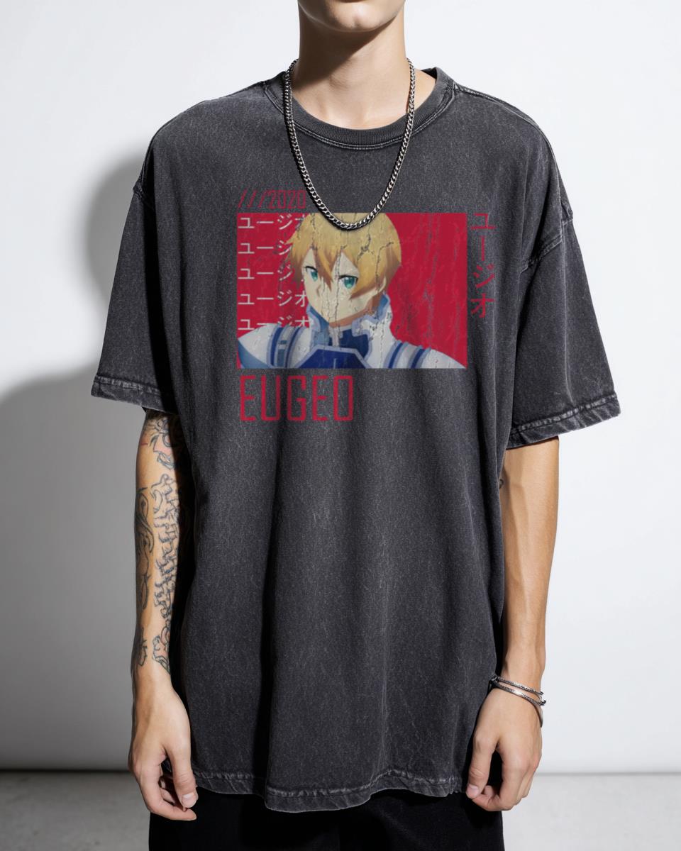 Eugeo Anime Aesthetic Quote T-Shirt - Japanese Kanji Vaporwave Art
