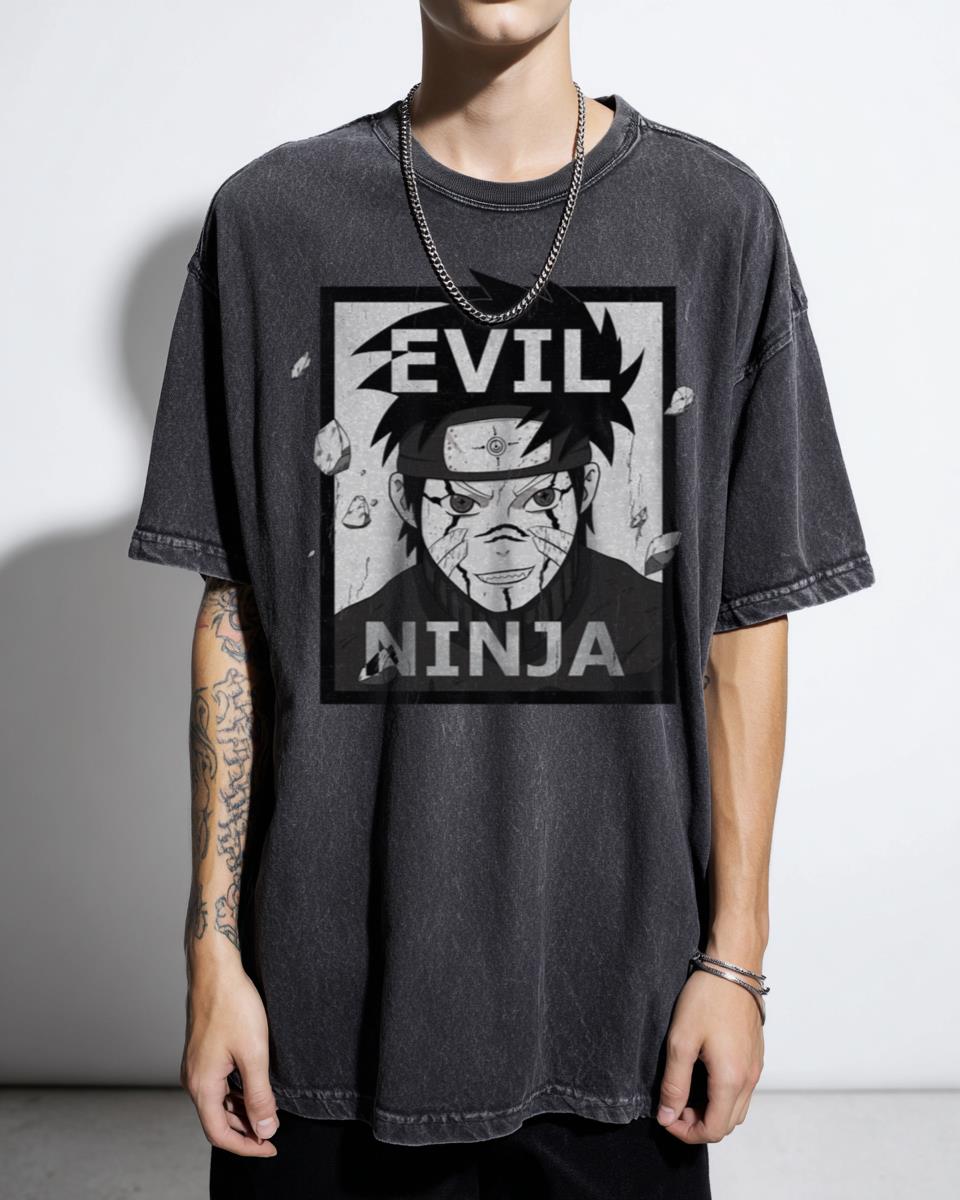 Evil Ninja From Hidden Leaf Manga T-Shirt - Konoha Samurai Anime Fan Unisex