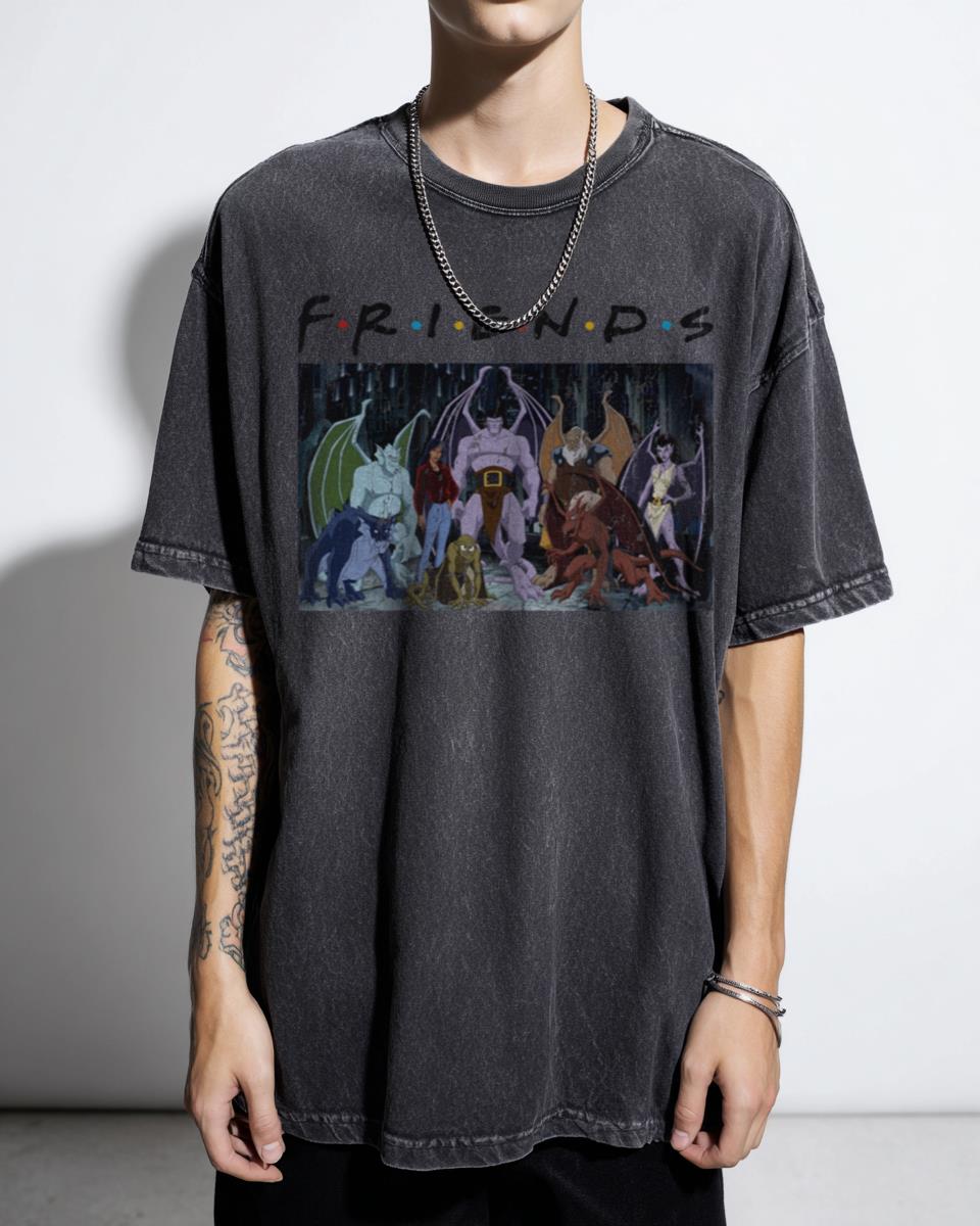 F.R.I.E.N.D.S Gargoyles TV Show Animation Tee