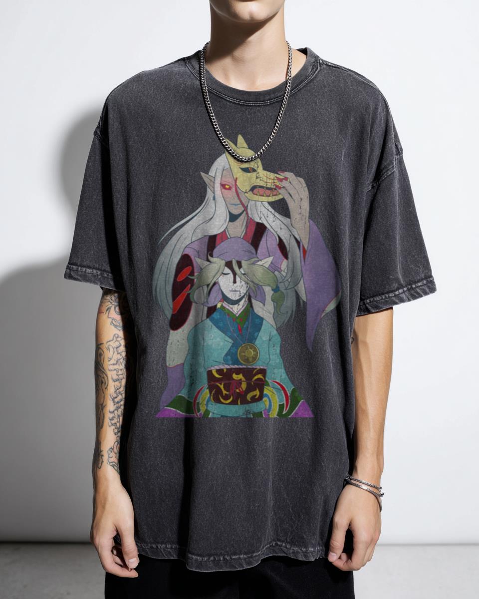Faceless Monster Mononoke Anime T-Shirt - Japanese Folklore Horror Manga Tee
