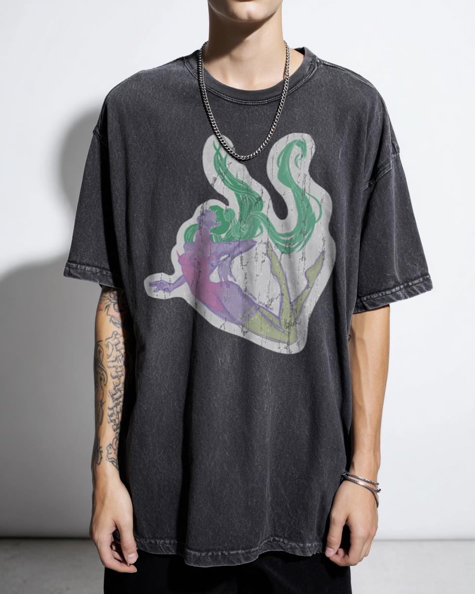 Falling Star Anime Girl T-Shirt - Aesthetic Sailor Moon Inspired Pastel Tee