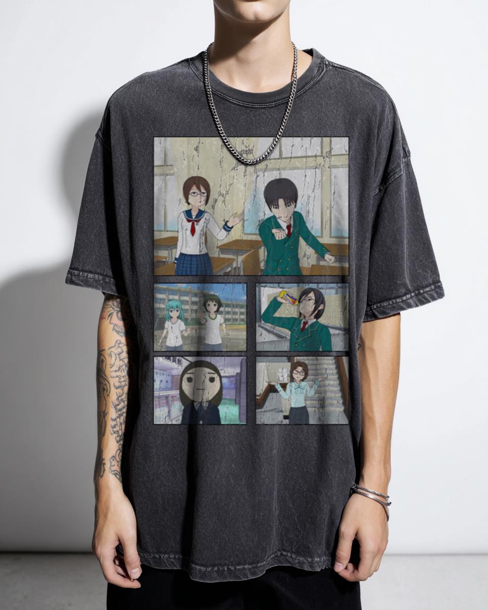 Fantasy Manga Comic Book Graphic T-Shirt - Japanese Shonen Seinen Art