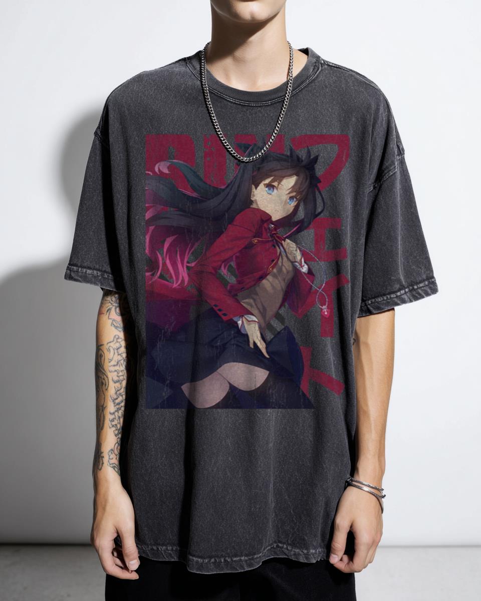 Fate Grand Order Rin Tohsaka Anime Character T-Shirt - Fate Stay Night Manga Fan Unisex