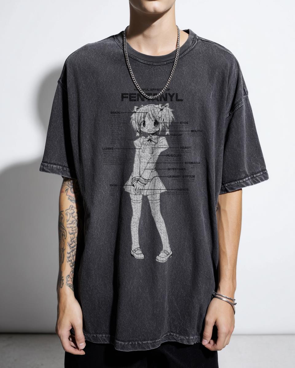 Fentanyl Awareness Madoka Kaname Anime Social Commentary Tee