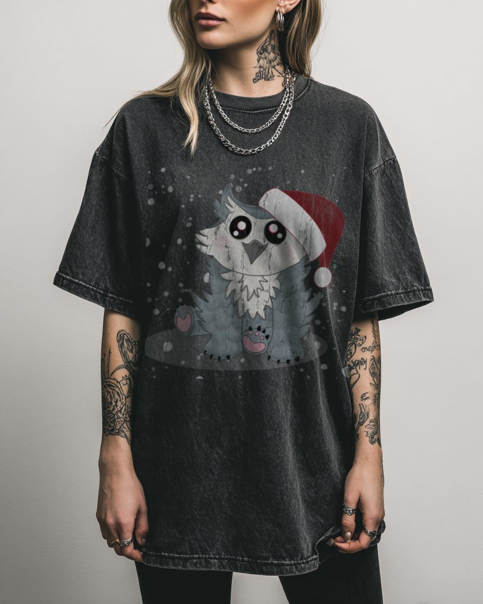 Festive Owlbear D&D T-Shirt | Christmas Gamer Gift