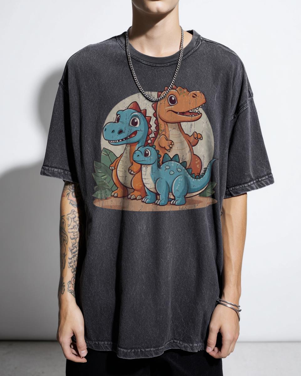 Fierce Fantasy Dragon Gang Art T-Shirt - Mystical Creatures Lover
