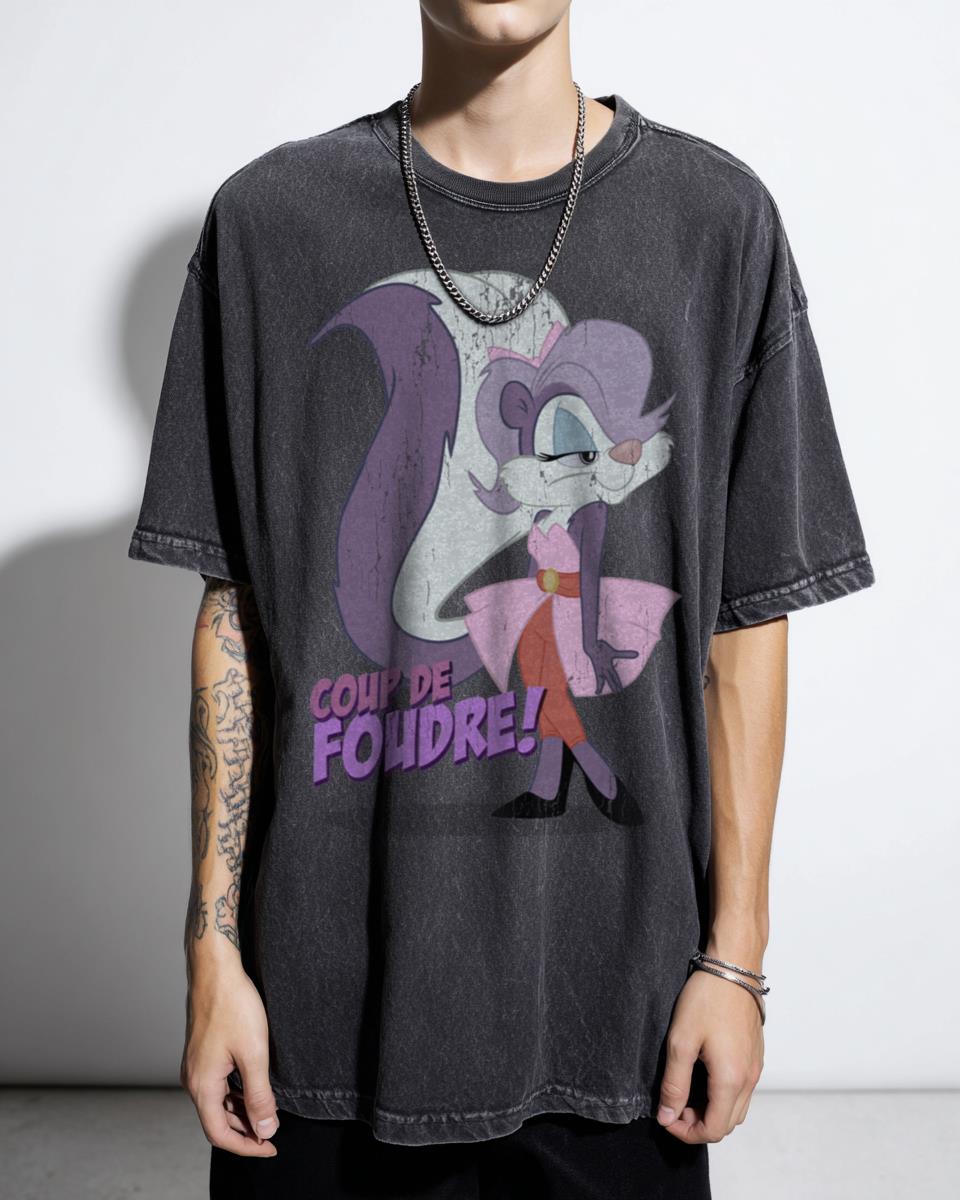 Fifi Coup de Foudre Loony Tiny Toon Adventures T-Shirt - Cartoon Fan Gift