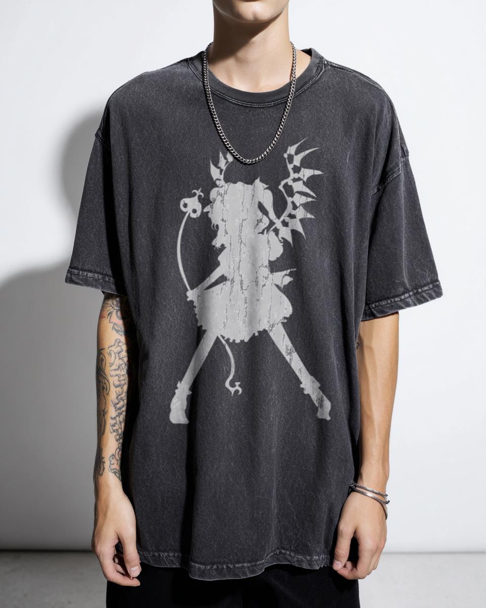 Flandre Scarlet Touhou Project Vampire Silhouette T-Shirt - Anime Game Devil Mansion Unisex