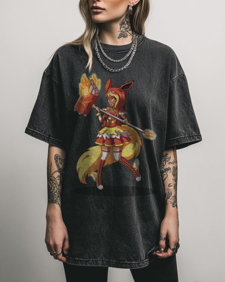 Flareon Magical Girl Pokemon Eeveelution T-Shirt – Mahou Shojo Anime Fan Tee