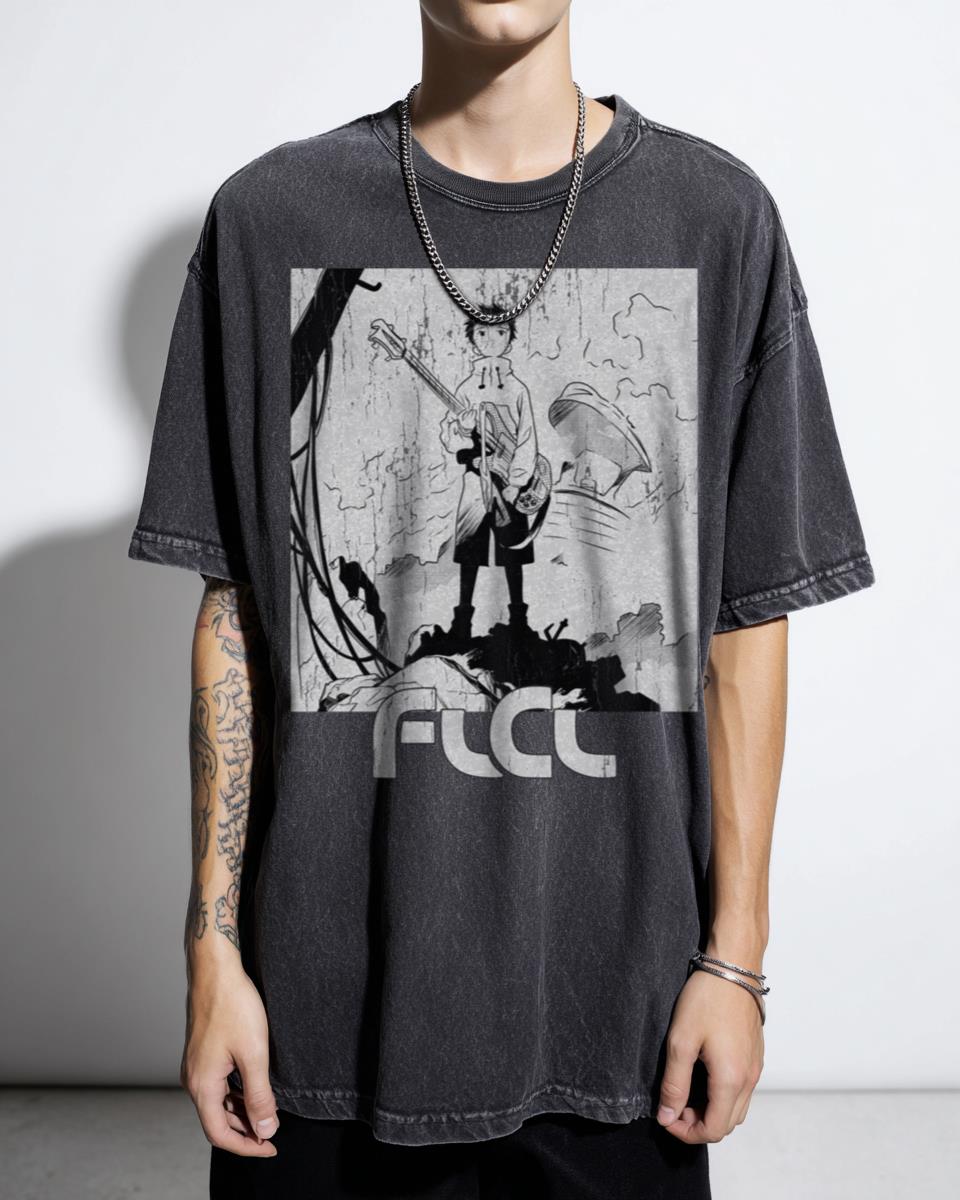 FLCL Anime Manga Graphic T-Shirt - 90s Furi Kuri Fan Apparel Unisex
