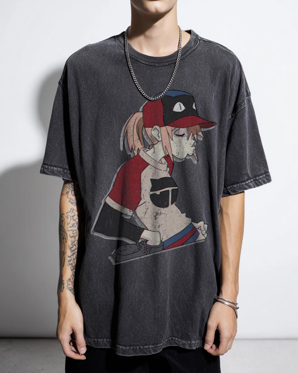 FLCL Haruko Haruhara Anime T-Shirt | Fooly Cooly Manga Fan Tee