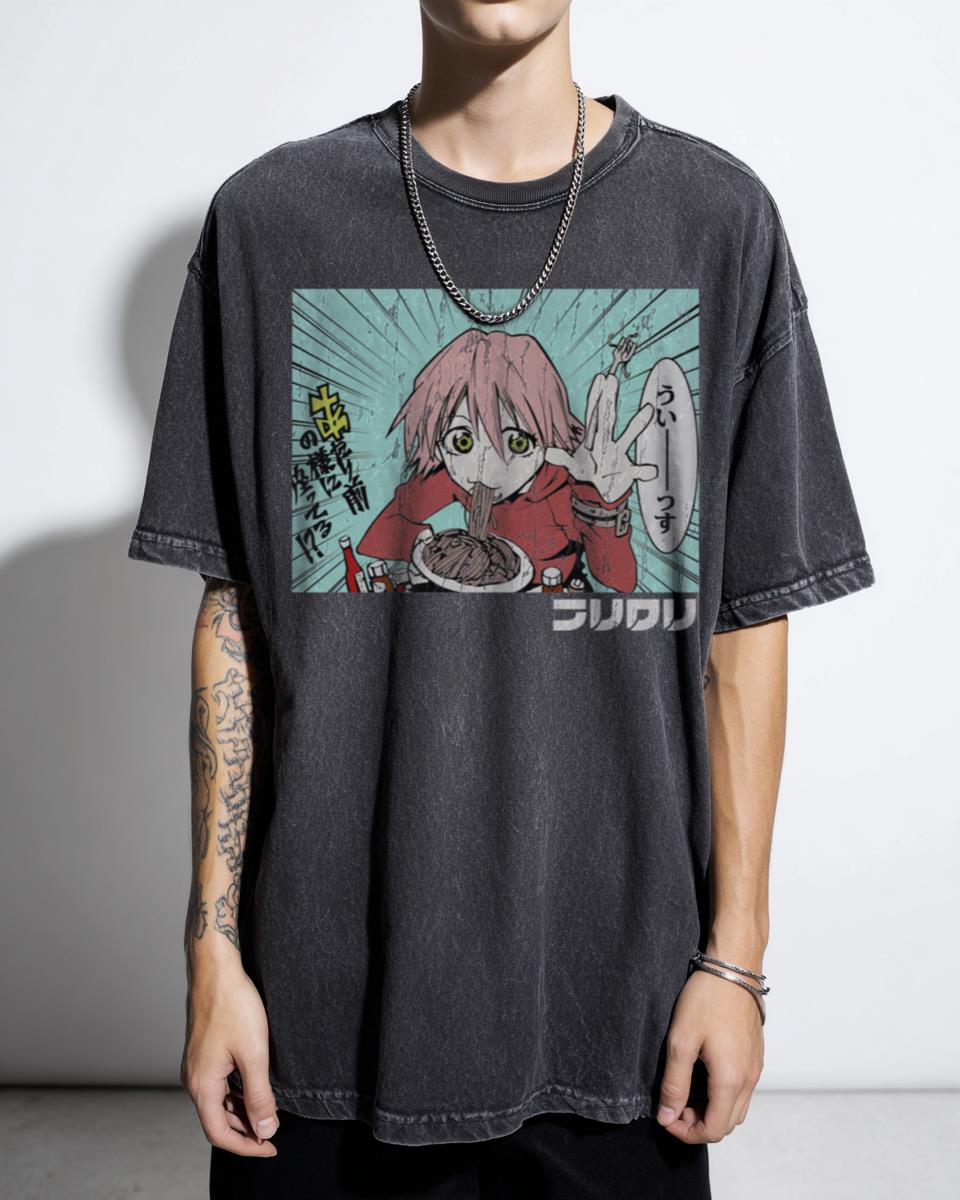 FLCL Vespa Woman T-Shirt | Haruko Haruhara Anime Graphic Tee
