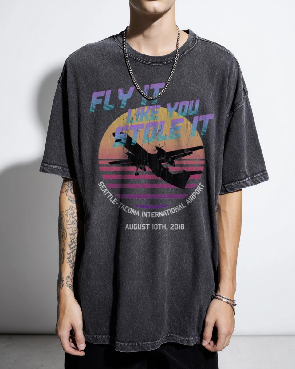 Fly It Like You Stole It Sky King Richard Russell T-Shirt - Vaporwave Memorial