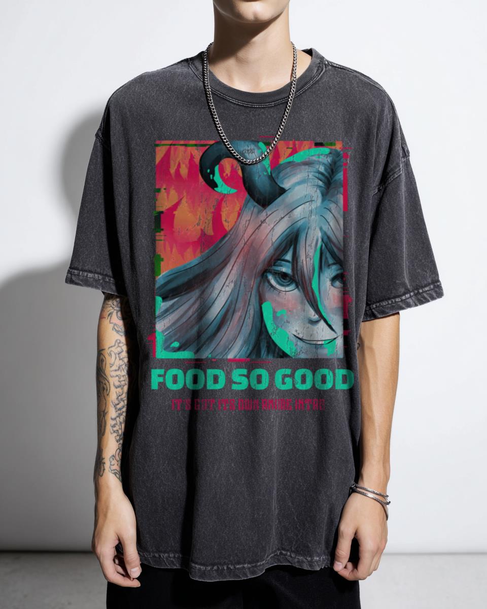 Food So Good Anime Intro T-Shirt - Funny Cooking Chef Foodie Tee