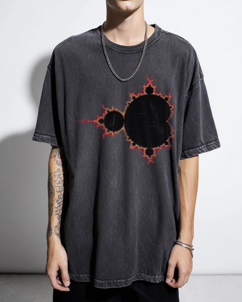 Fractal Geometric Pattern T-Shirt | Abstract Mandala Art