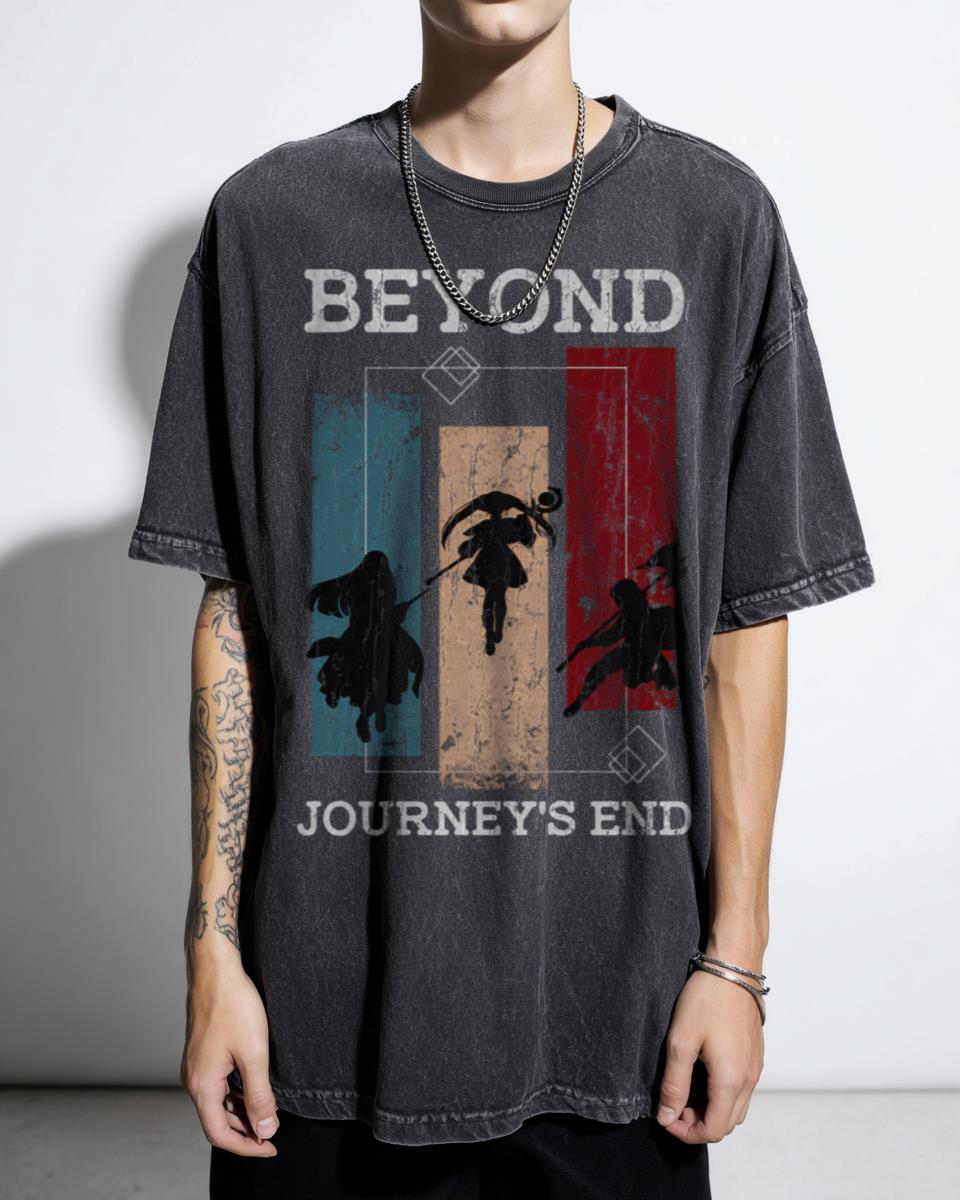 Frieren Main Characters Party Anime T-Shirt - Sousou No Frieren Fan