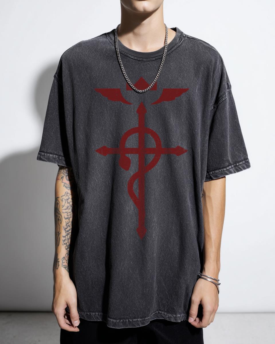Fullmetal Alchemist Flamel Symbol T-Shirt - Brotherhood Alchemy Graphic