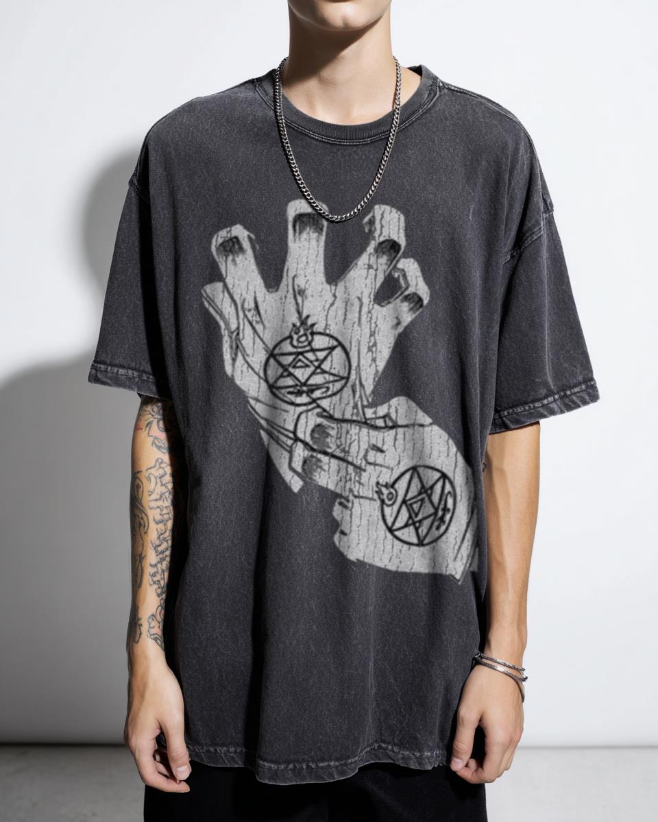 Fullmetal Alchemist Roy Mustang Gloves Anime T-Shirt | Flame Alchemist Tee