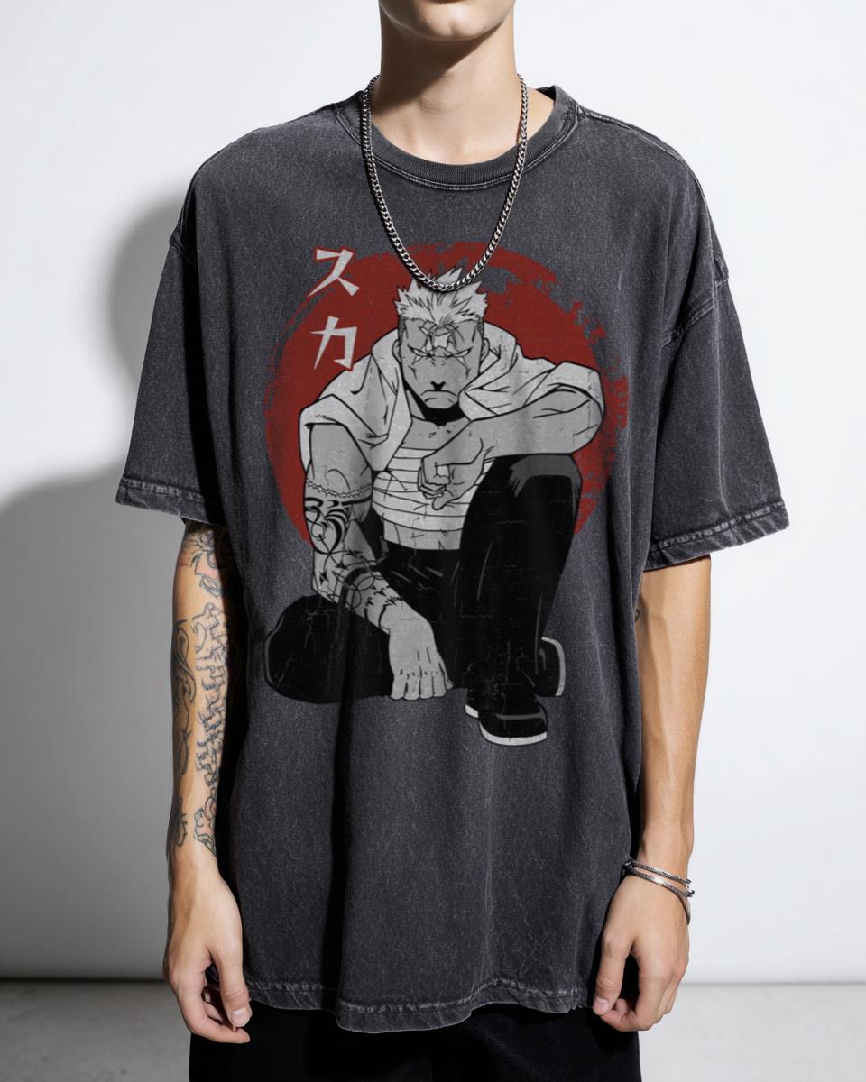 Fullmetal Alchemist 'Scar' Anime Manga T-Shirt - FMA Brotherhood Fan Unisex