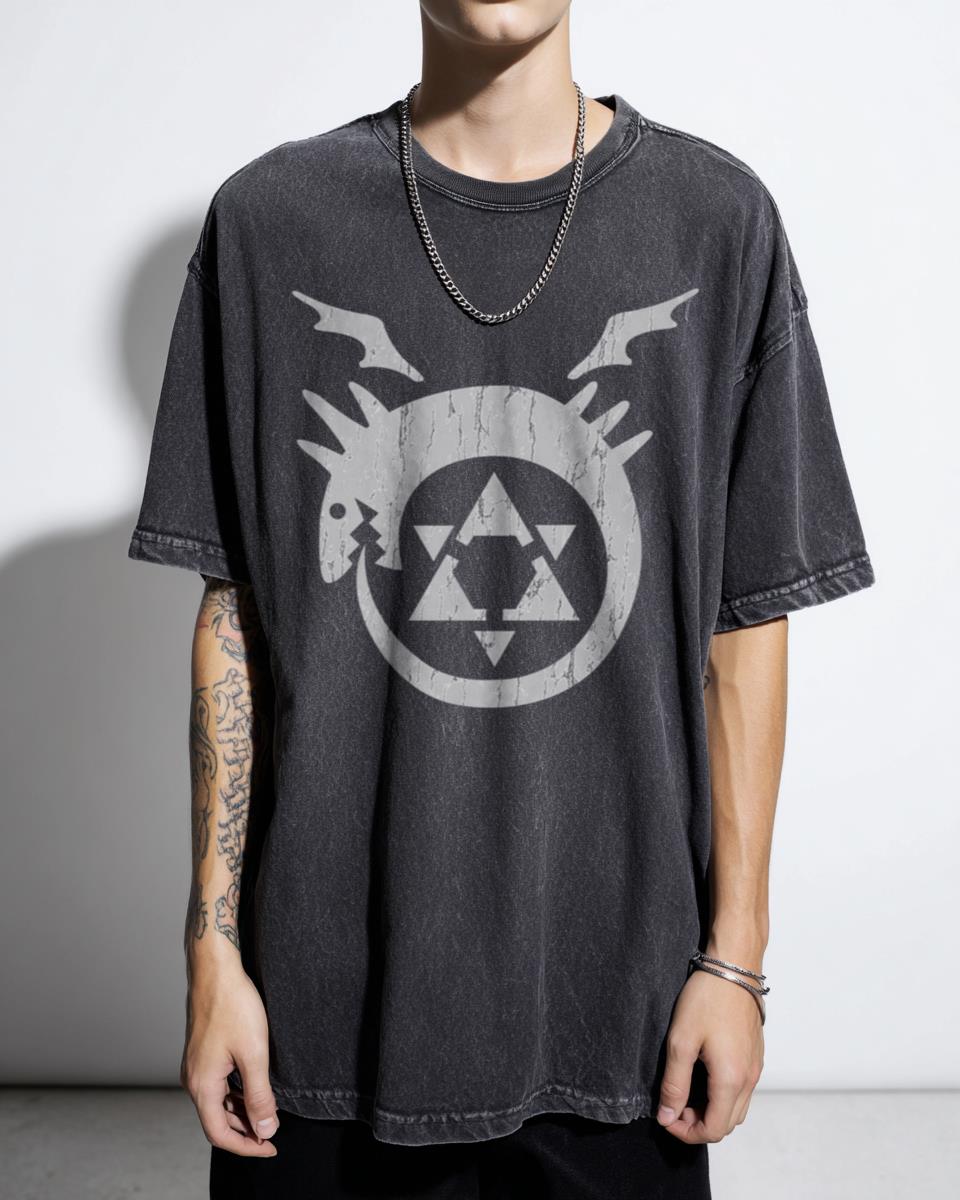 Fullmetal Alchemist Uroboro Graphic Tee (White) | FMA Homunculus