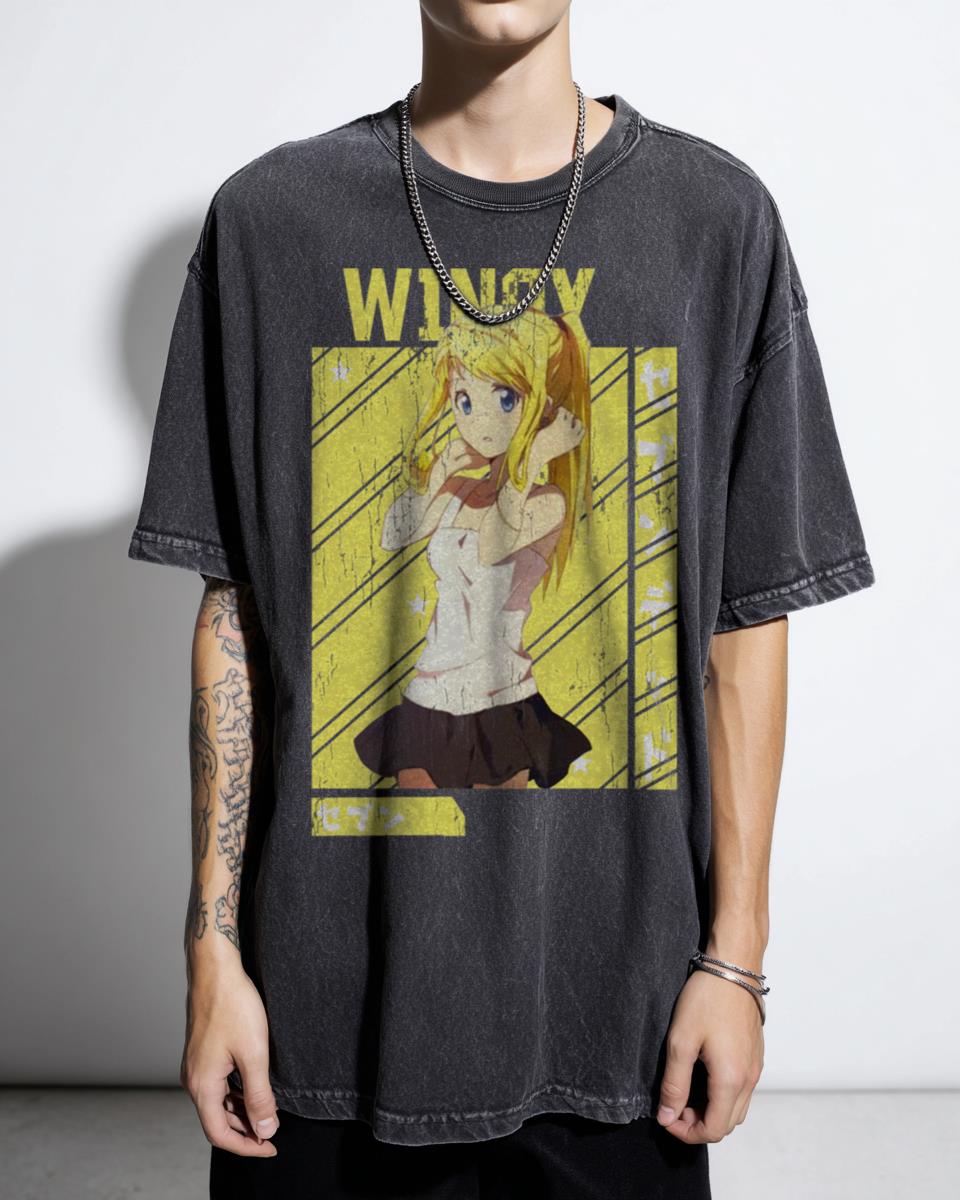 Fullmetal Alchemist Winry Rockbell Anime T-Shirt - Edward Elric Manga Fan