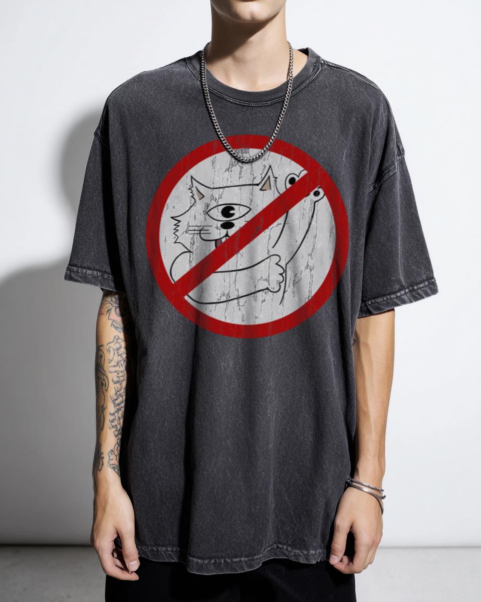 Funny Bad Cat JJK Jujutsu Kaisen Meme T-Shirt - Anime Fan Gift