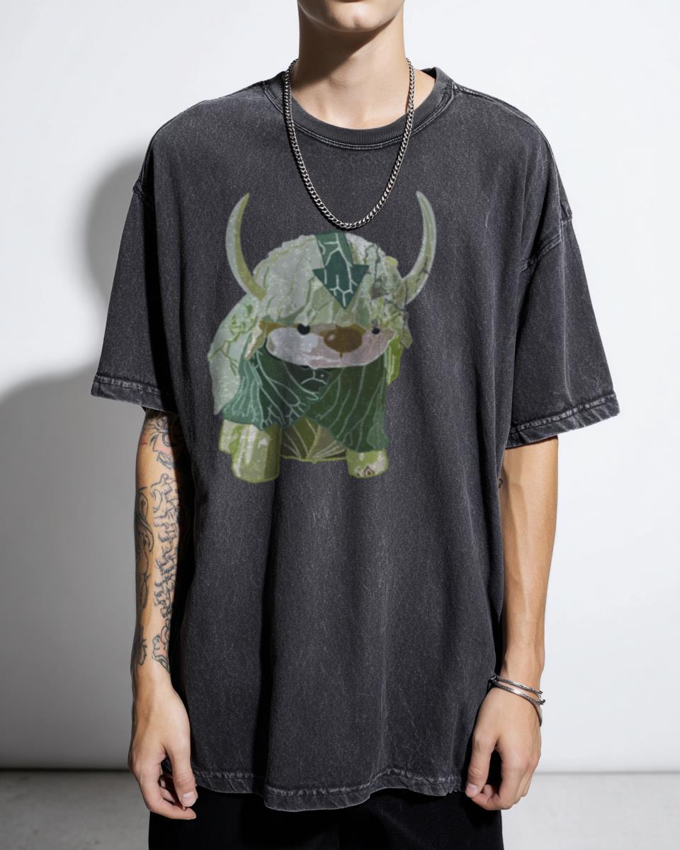 Funny Cabbage Appa Avatar Last Airbender T-Shirt - Sky Bison Yip Yip Fan Art