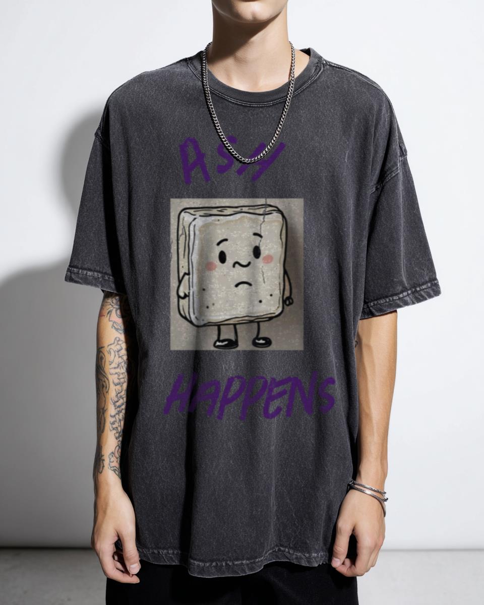 Funny Cartoon Soap Bar T-Shirt - Ash Happens Cute Ai Image Design