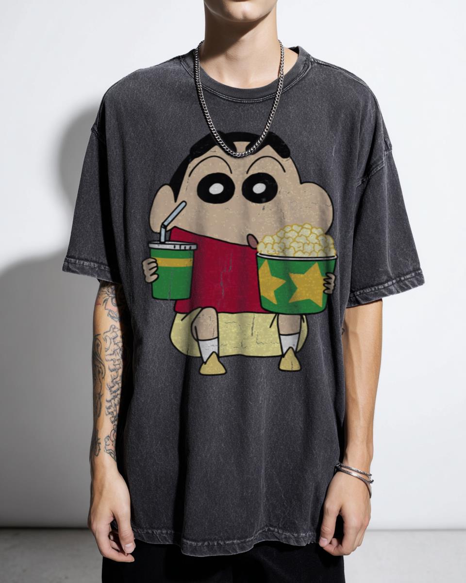 Funny Crayon Shin Chan Anime T-Shirt - Japanese Manga Memes Shinnosuke Nohara Unisex