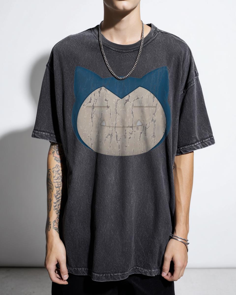 Funny Cute Snorlax Cartoon Anime Meme T-Shirt - Kawaii Japanese Manga Tee