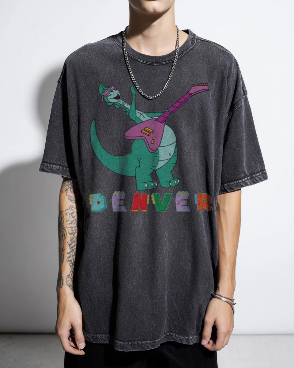 Funny Denver The Last Dinosaur T-Shirt - 80s Retro Cartoon Dino Lover Tee