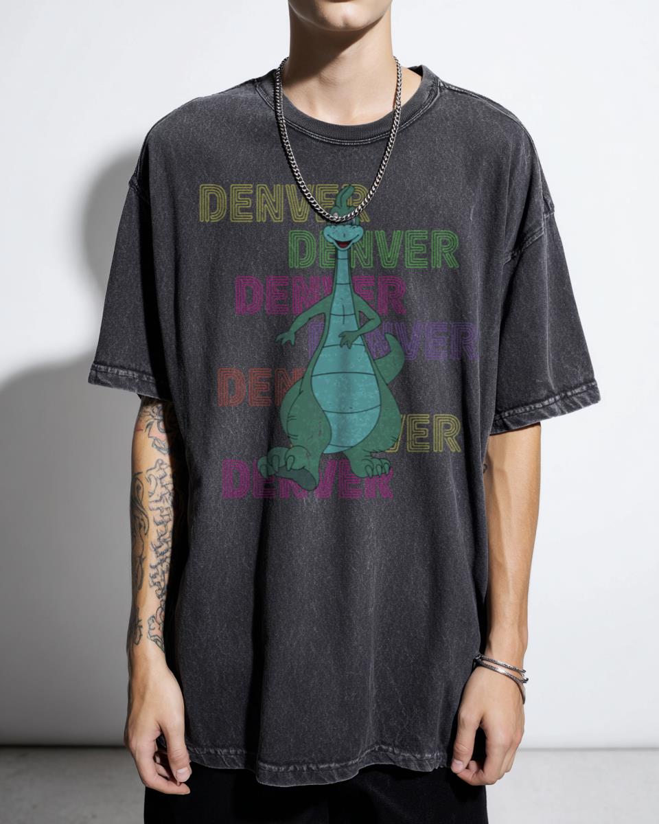 Funny Denver The Last Dinosaur T-Shirt - 80s Retro Cartoon Dino Lover Tee