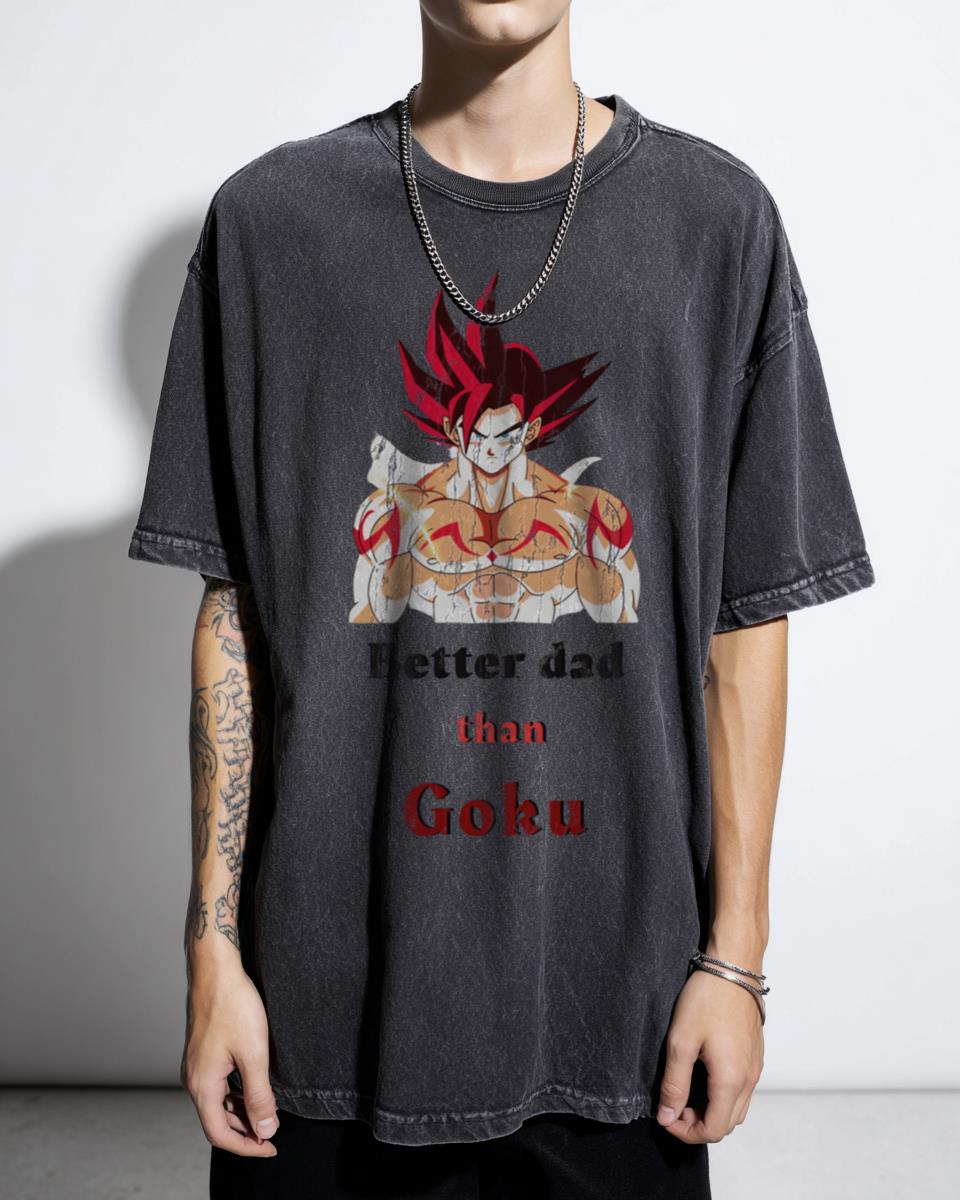 Funny Dragon Ball Z Better Dad Than Goku T-Shirt - Father's Day DBZ Gift