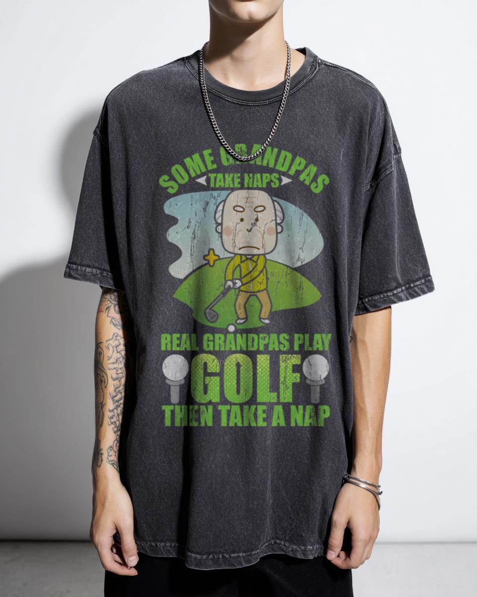 Funny Grandpa Disc Golf & Nap Tee | Retirement Humor Gift