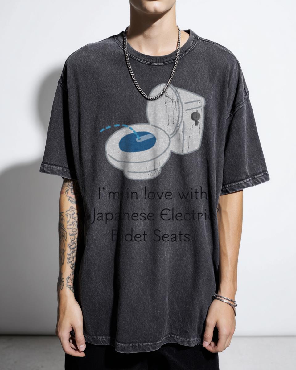 Funny Japanese Bidet Seats Lover T-Shirt - Japan Travel Otaku Gift