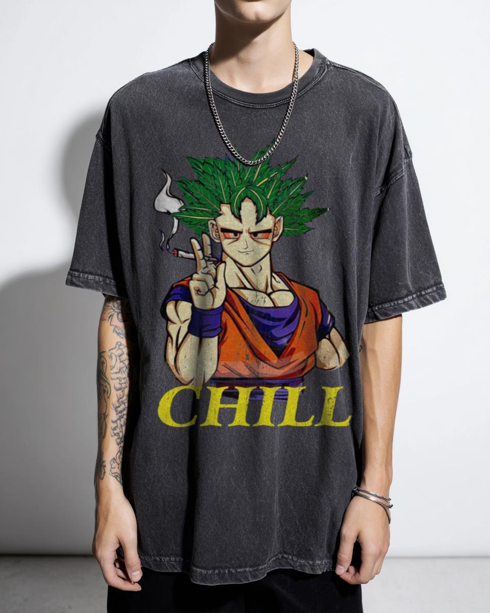 Funny Kid Goku Angry Peeker T-Shirt - Dragon Ball Z Anime Fan Humor