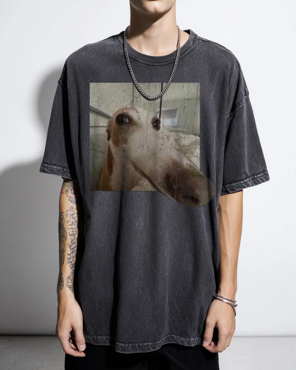 Funny Long Nose Dog Cute Puppy T-Shirt - Humor Doggy Meme Among Us Fortnite Fan Unisex