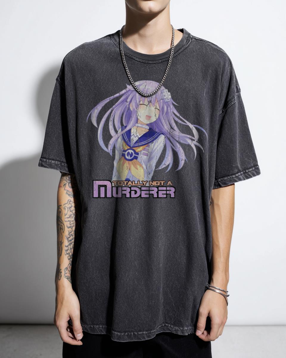 Funny Nepgear 'Not a Murderer' Anime T-Shirt - Hyperdimension Neptunia Fan