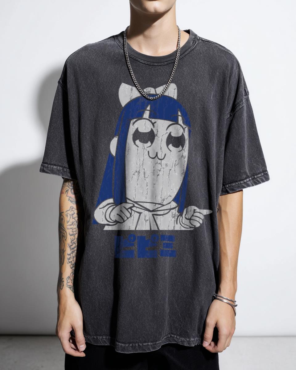 Funny Pop Team Epic Pipimi Couple Anime T-Shirt - Cute Popuko Poputepipikku