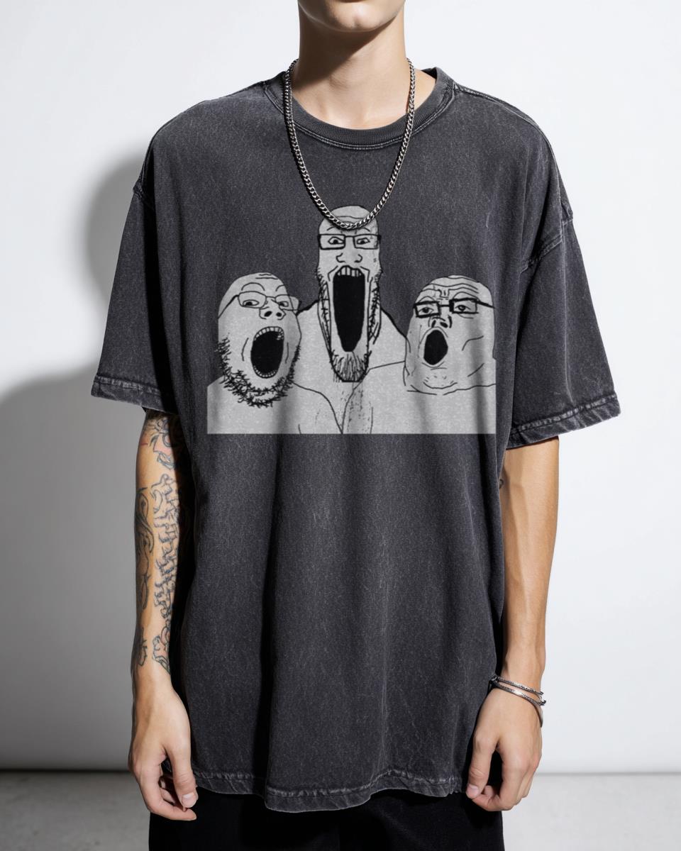 Funny Soyjak Wojak Meme T-Shirt | Reddit 4chan Internet Culture