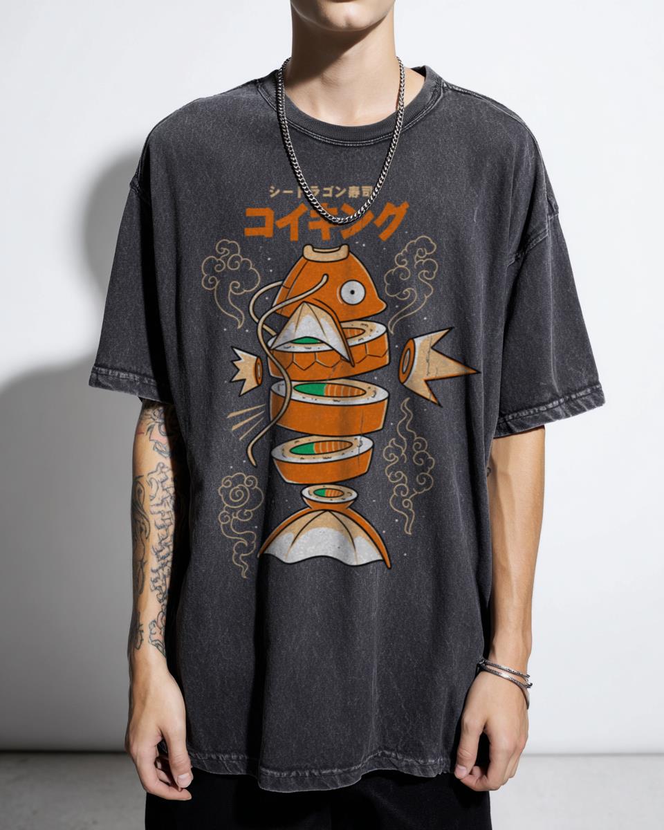 Funny Sushikarp Anime Manga T-Shirt - Cute Japanese Food Geek