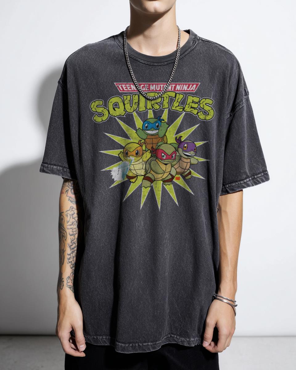 Funny Teenage Mutant Ninja Squirtles Mashup T-Shirt - Pokemon TMNT Fan Art