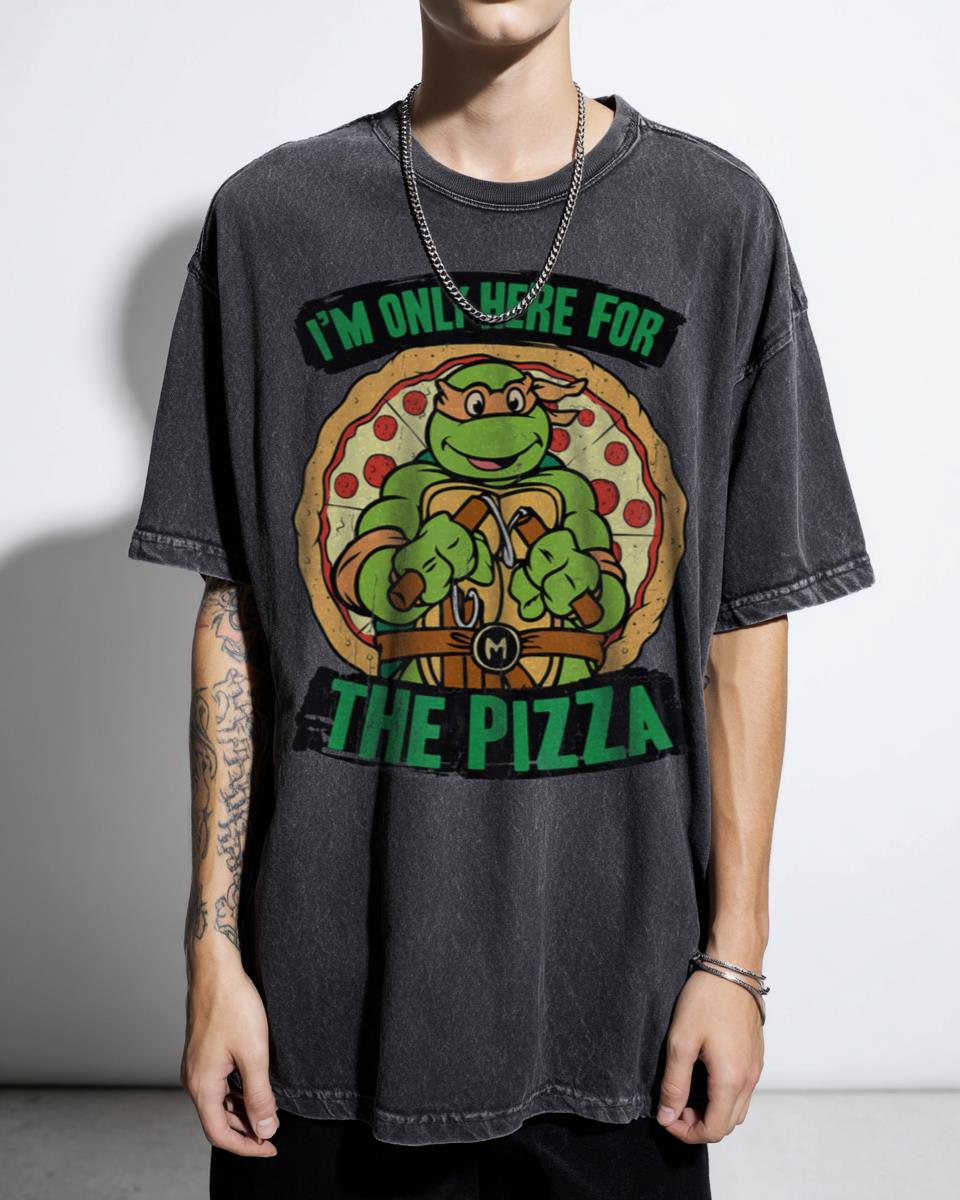 Funny Teenage Mutant Ninja Turtles Pizza T-Shirt - Retro TMNT Fan Apparel