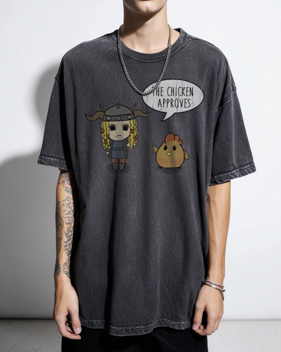 Funny 'The Chicken Approves' HTTYD T-Shirt - How To Train Your Dragon Fan