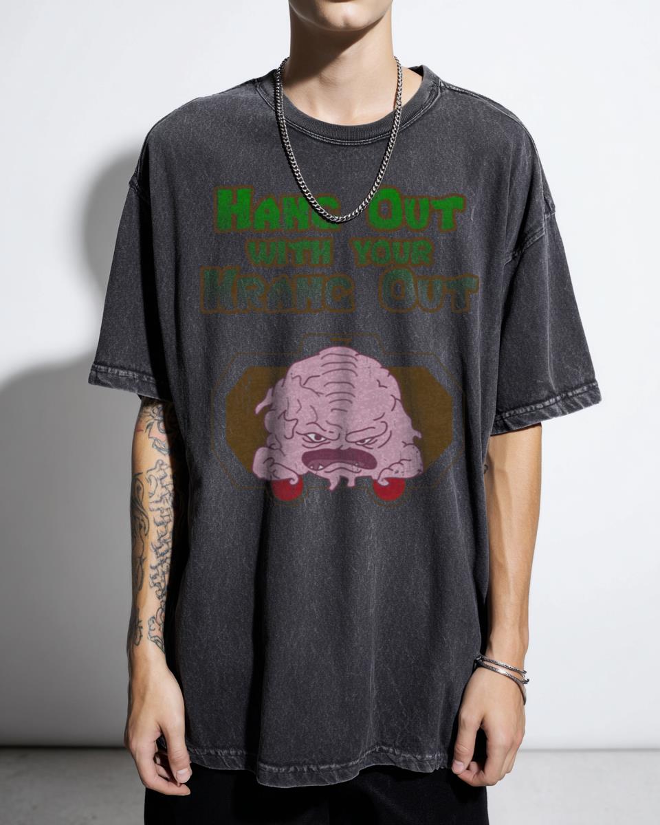 Funny TMNT Krang Out Cartoon T-Shirt - Teenage Mutant Ninja Turtles Fan