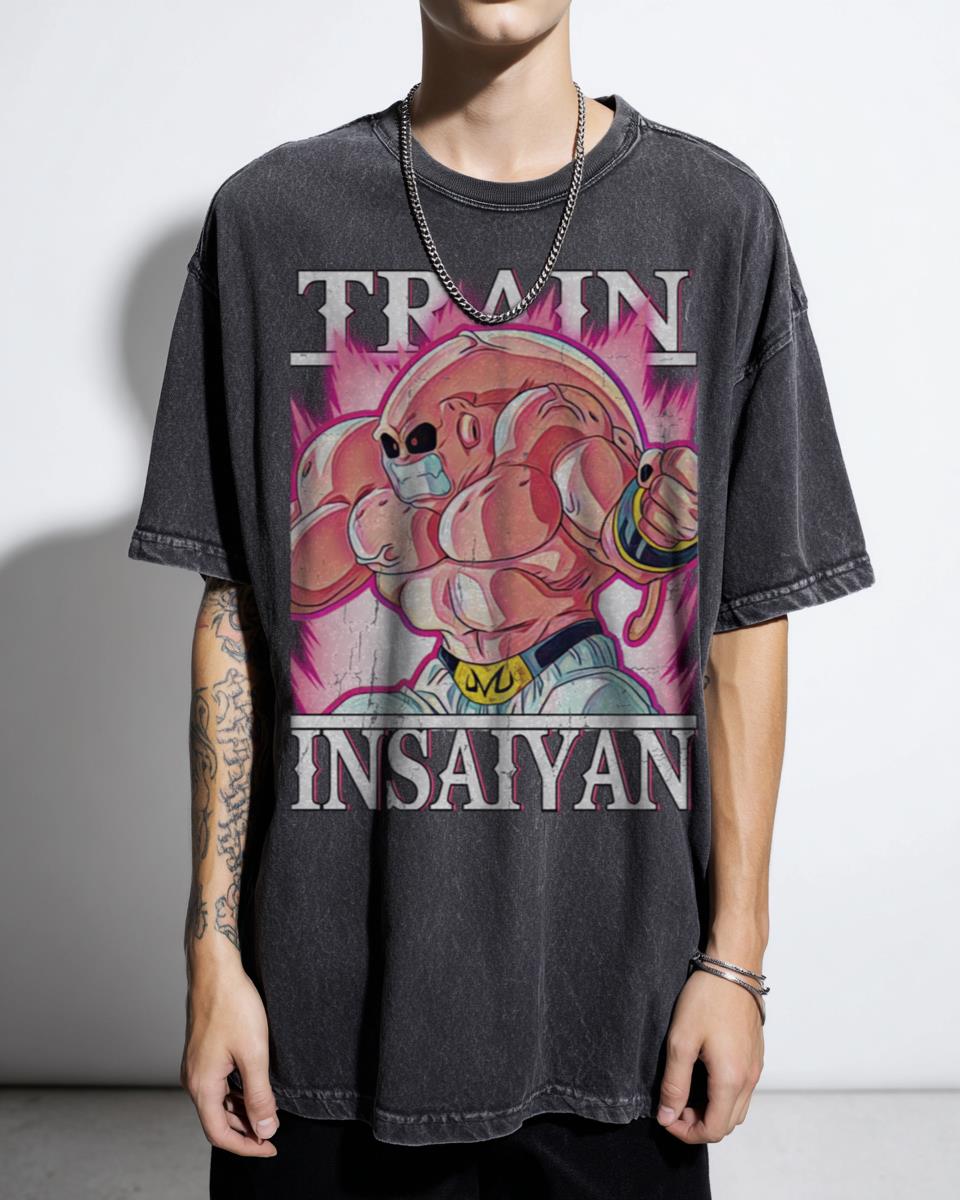 Funny Train Insaiyan Anime T-Shirt - Dragon Ball GT Super Saiyan Fan Gift