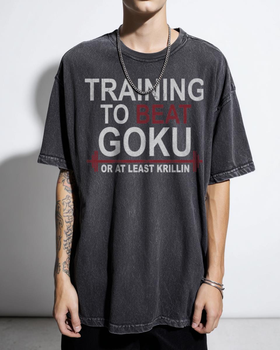 Funny "Train Insaiyan" Gym T-Shirt - Dragon Ball Z Goku Workout Pun Unisex