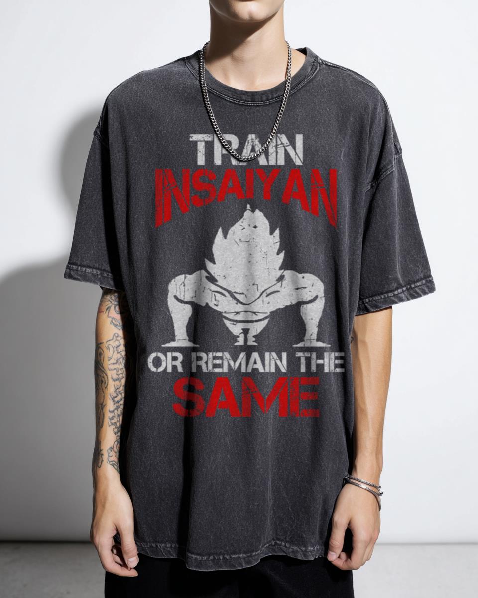 Funny Train Vintage Insaiyan T-Shirt - Dragon Ball GT Music Fans Gift