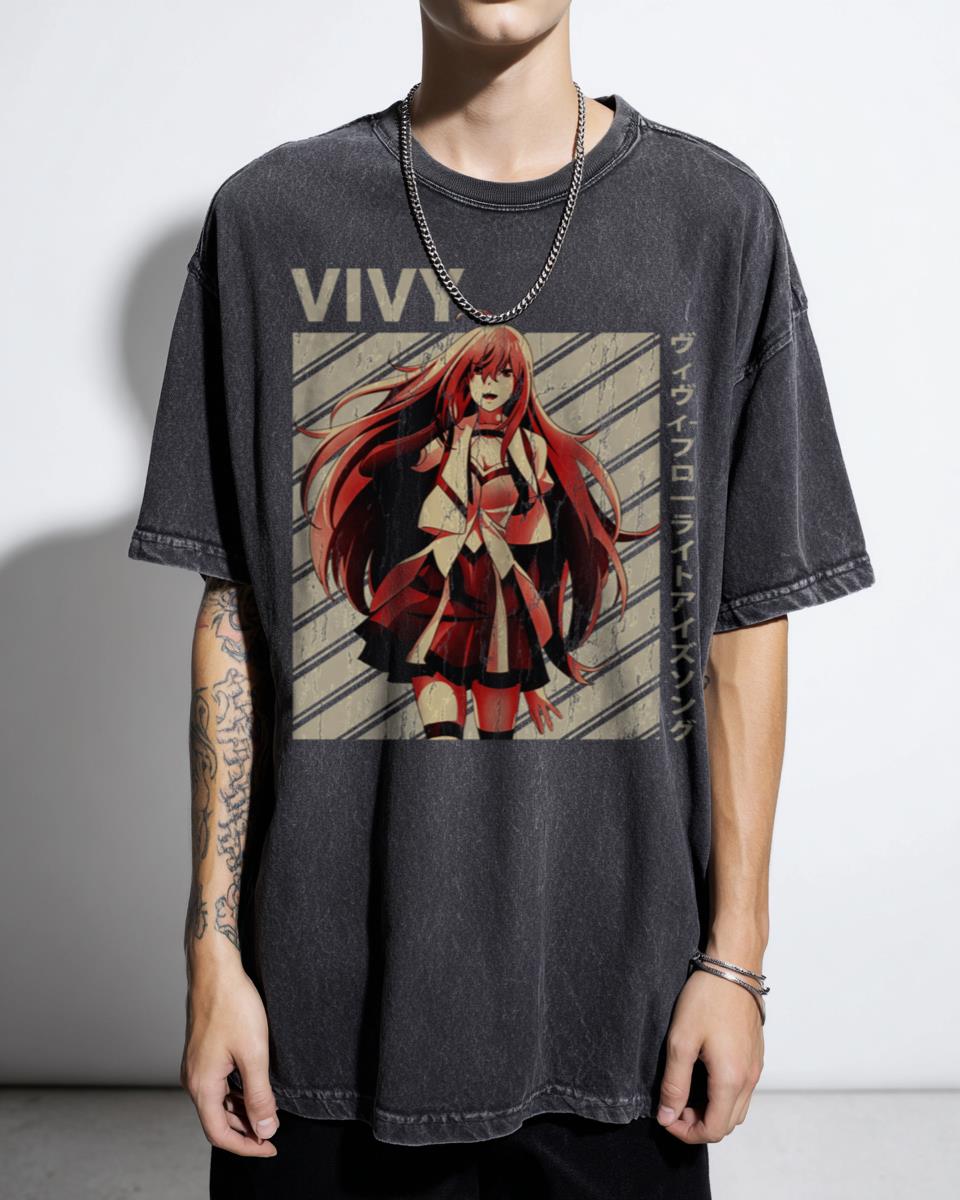 Funny Vivy Fluorite Eye's Song Anime Girl T-Shirt - Kawaii Matsumoto Estella Manga Unisex