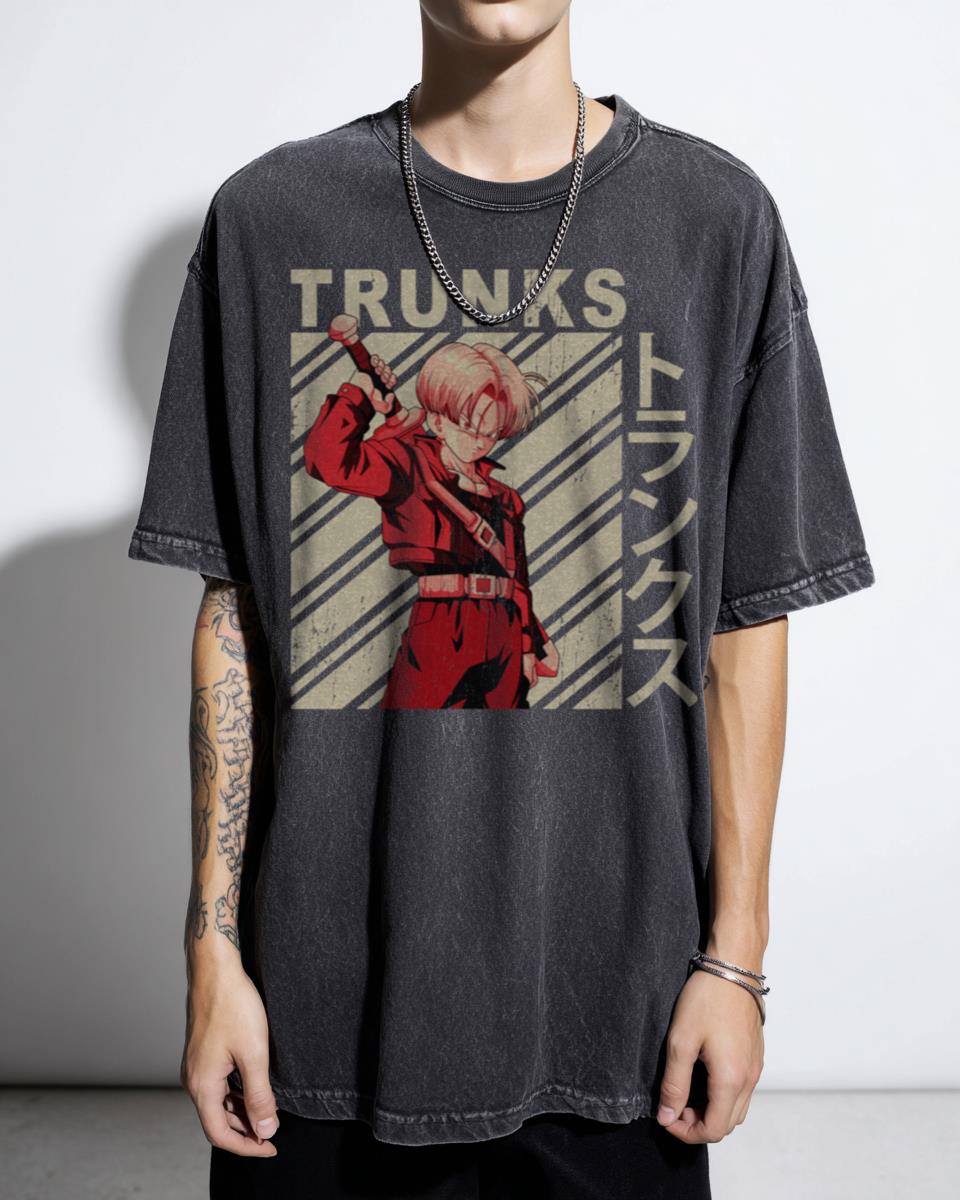 Future Trunks Vintage Art T-Shirt - Dragon Ball Z Anime Fan Apparel